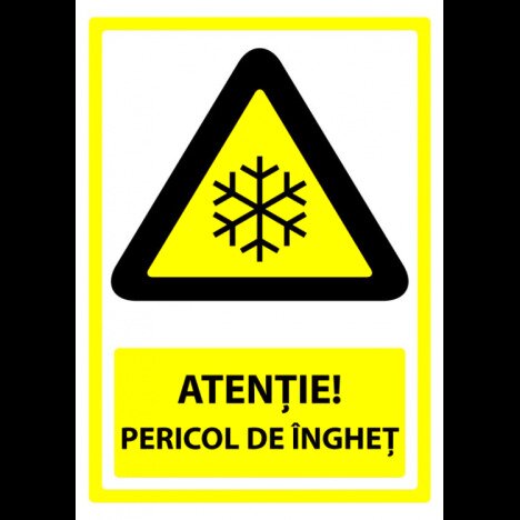 Indicator pentru atentie pericol de inghet